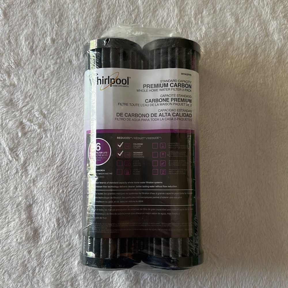 Whirlpool Whole Home Water Filter Carbon Filters‎ 2 Pack